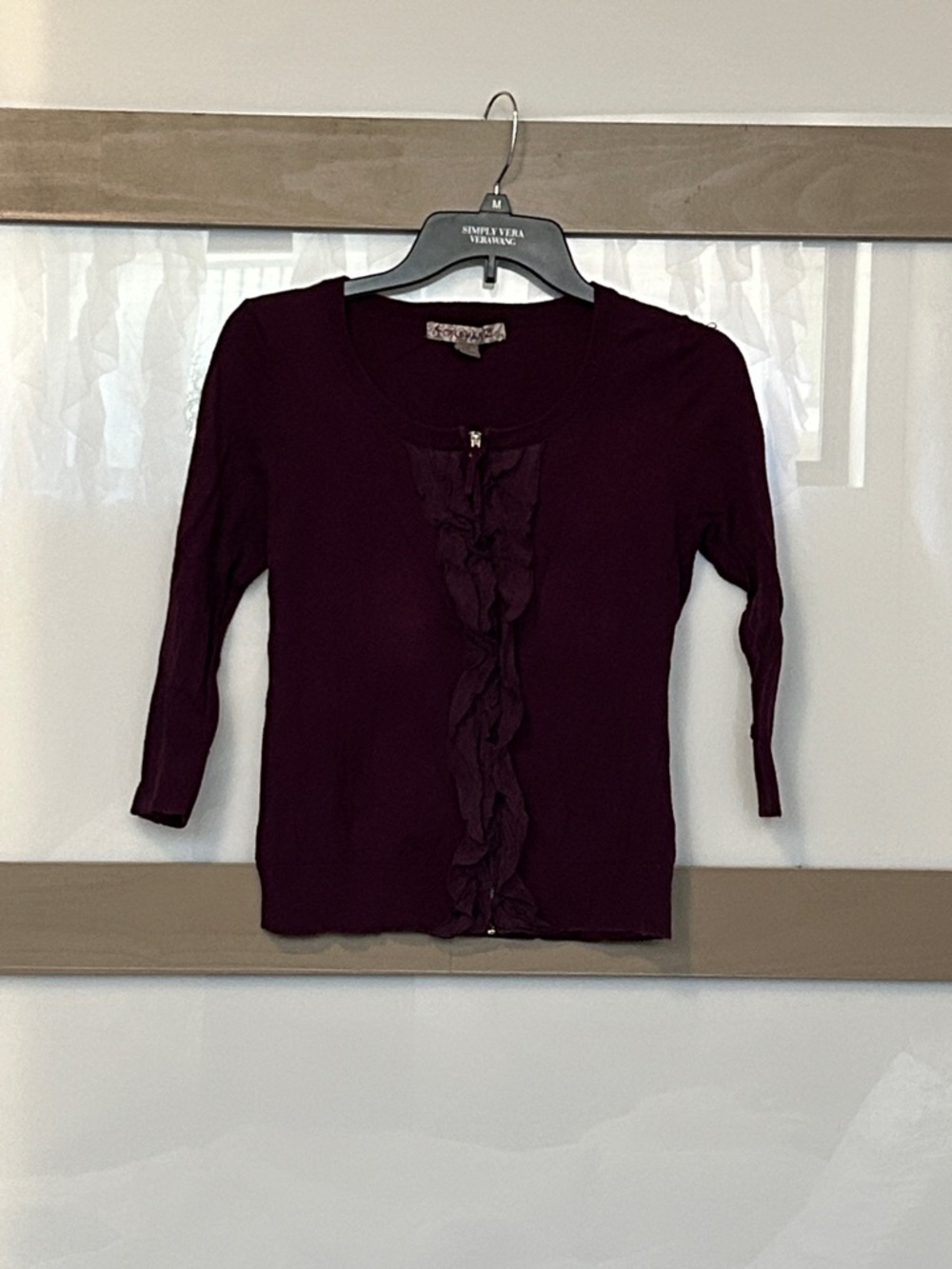 Forever 21 Plum Button-Up Cardigan